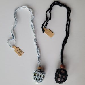 Crochet Crystal Holder Necklace