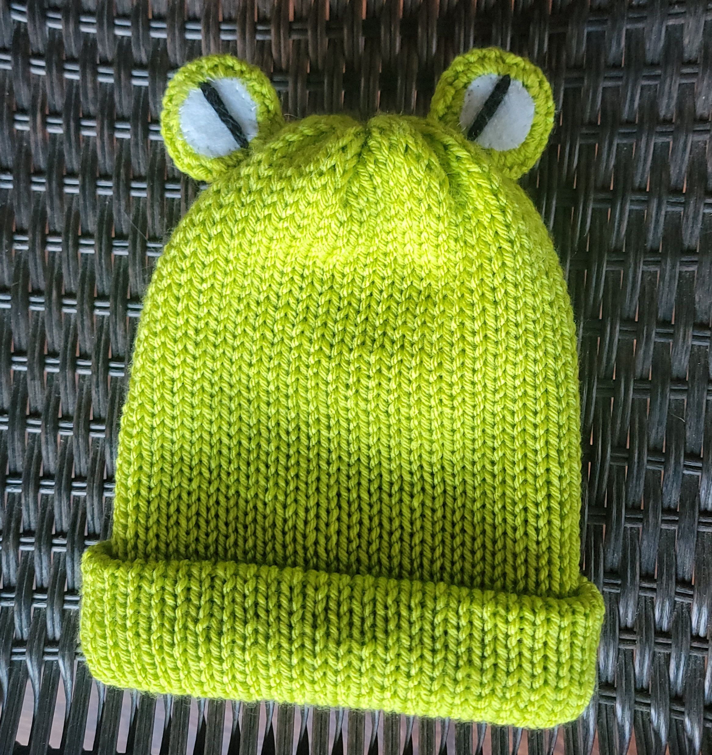 Handmade Frog Hat - Bucket or Beanie
