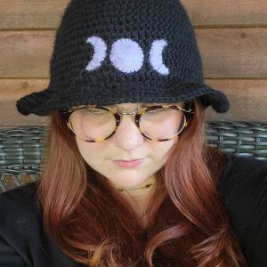 Crochet Moon Phase Witch Hat